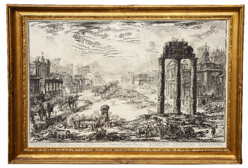 GIOVANNI BATTISTA PIRANESI 'Veduta di Campo Vaccino, etching, 46 x 70cm