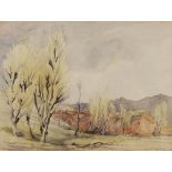 MARTIN HARDIE (1875-1952) 'Beginning of Spring, Arquata', signed and dated 'Ap 1918', watercolour,