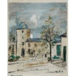 AFTER MAURICE UTRILLO 'Le Chateau de St Bernard, Montmartre', lithograph, stamped with signature