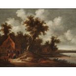17TH CENTURY DUTCH SCHOOL 'The Blind See', possibly signed with initials ?J.S., oil on panel, 68 x