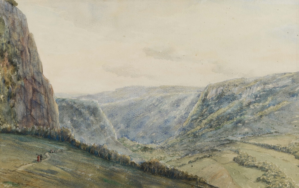 MARTIN HARDIE (1875-1952) The Valley at Mouthiers Near Angouleme, signed, watercolour, 32.5 x 53cm