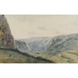MARTIN HARDIE (1875-1952) The Valley at Mouthiers Near Angouleme, signed, watercolour, 32.5 x 53cm