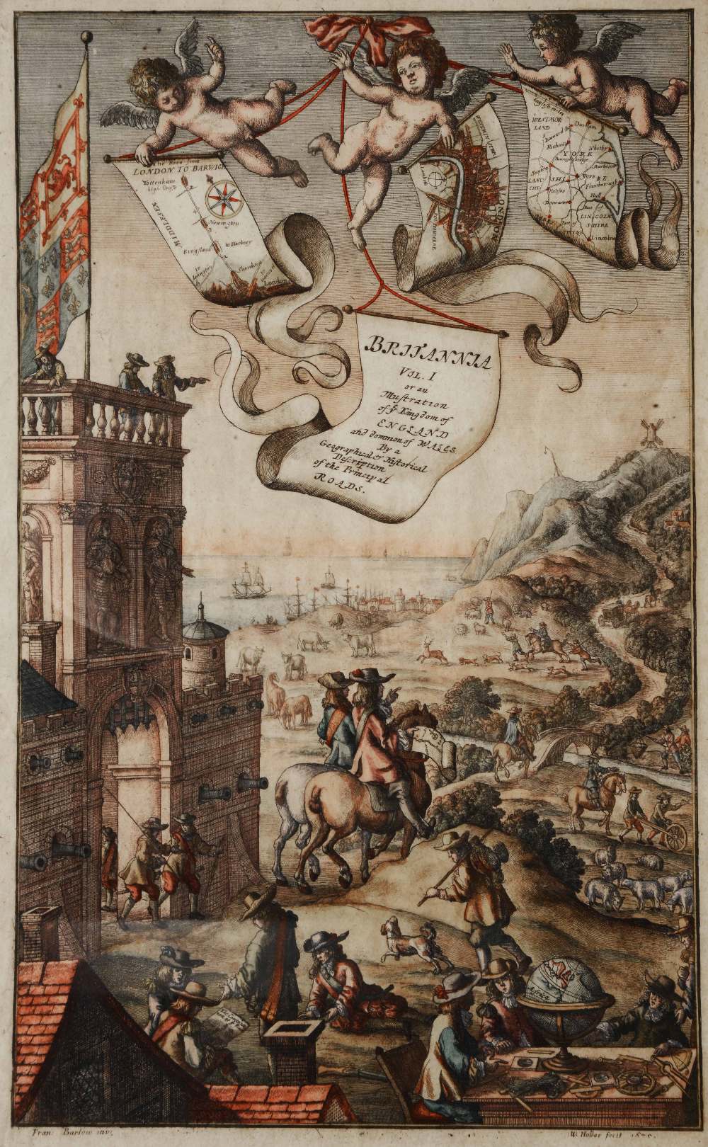 WILLEM AND JAN BLAEU 'Le Theatre du Monde ou Nouvel Atlas D'Angleterre', title page engraving,