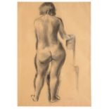 CHARLES JAMES MCCALL (1907-1989) A standing nude, signed, charcoals, 37 x 24cm