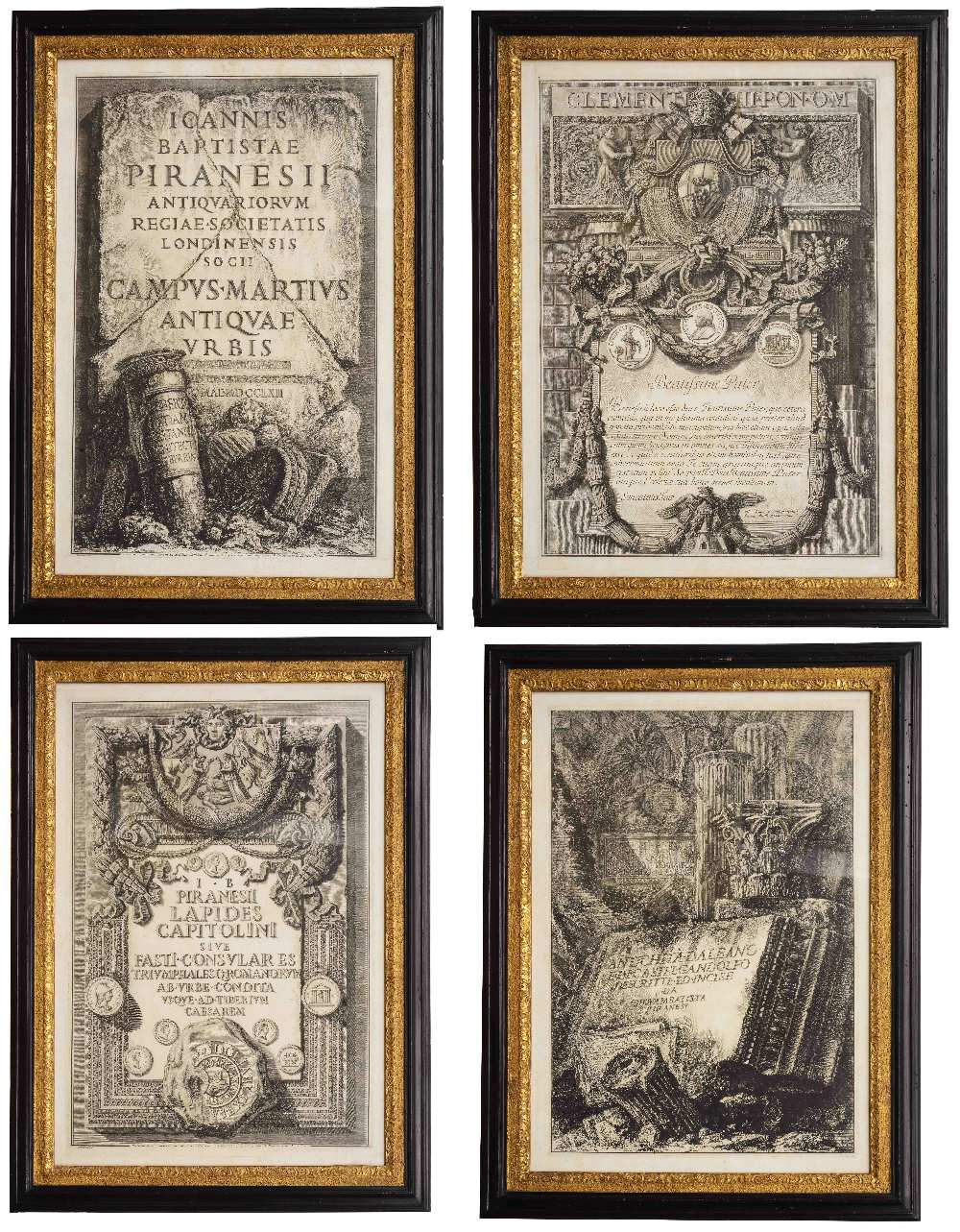 GIOVANNI BATTISTA PIRANESI 'Lapides Capitolini Sive Fasti Consulares Triumphalesq Romanorum Ab