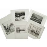 A COLLECTION OF APPROXIMATELY FIFTY ETCHINGS by Edward Millington Synge (1860-1913), many signed