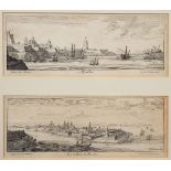 LUCAS VORS FERMANS AFTER JOANNES PEETERS 'Malta' and 'La Citta di Malta', two engravings, 12 x