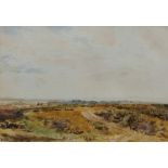 THOMAS COLLIER (1840-1891) Newbury Common, signed, watercolour, 23 x 33.5cm With Sanders of Oxford
