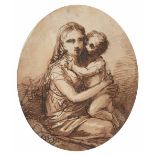 ATTRIBUTED TO MATTHIEU IGNACE VAN BREE (1773-1839) Madonna and Child, stamped with artist's