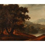 ENGLISH SCHOOL (LATE 18TH/EARLY 19TH CENTURY) Landscape with trees, bears signature 'Thos.