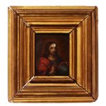 CONTINENTAL SCHOOL (18TH/19TH CENTURY) Salvator Mundi, oil on copper panel, 6.8 x 5.5cm, with