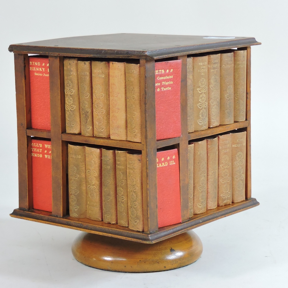 An early 20th century miniature set of the complete works of Shakespeare,