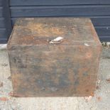 A cast iron safe box,