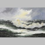 Evans, 20th century, seascape, oil on canvas,