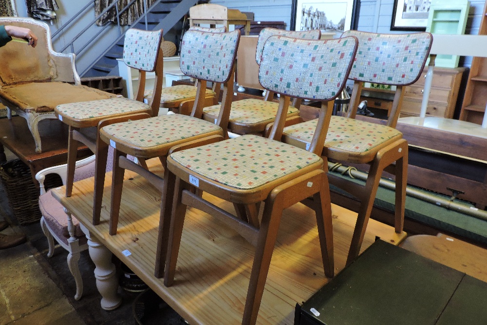 A set of six 1970's kitchen chairs - Image 3 of 19