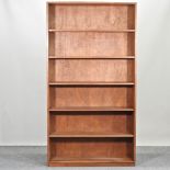 An oak standing bookcase,