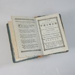 A miniature book, The New England Primer, printed by Edward Draper, 1777,