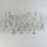 A collection of 19th century and cut glass,