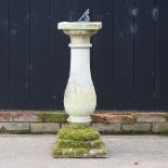 A reconstituted stone sundial,