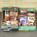 Two boxes of diecast model vehicles,