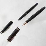 A Parker Vacumatic fountain pen, together with a Mont Blanc No .