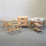 A collection of bamboo occasional furniture (5)