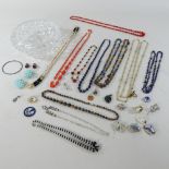 A box of costume jewellery,