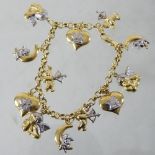 A 9 carat gold bracelet,