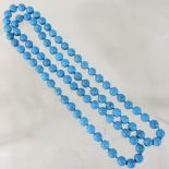 A turquoise bead necklace