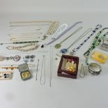 A collection of costume jewellery