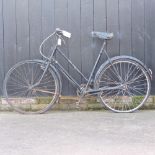 A vintage black painted gentlemen's bicycle