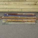 A vintage Hardy fishing rod,