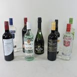A collection of wine and spirits