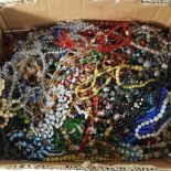 A box of costume jewellery