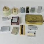 A collection of vintage lighters,