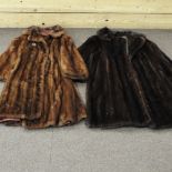 A vintage ladies fur coat,
