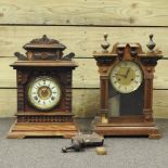 Two 19th century mantel clocks,