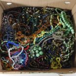 A box of costume jewellery