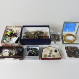 A box of costume jewellery