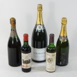 A collection of wine and champagne