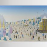 Francois 'Fanch' Ledan *ARR, (b 1945), Les Patineurs, limited edition lithograph,