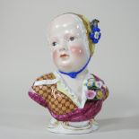 A 19th century Meissen porcelain portrait bust of Princess Marie Zephyrine de Bourbon,