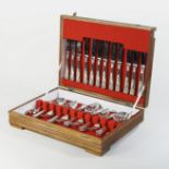 A canteen of 20th century silver plated King's pattern cutlery