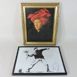 David Tassell, 20th century, after Banksy, 20 x 28cm,