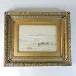 B Hamilton, early 20th century, beach scene, signed, watercolour,