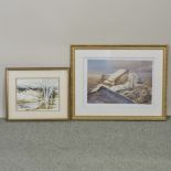 Rob Priory, 20th century, Liathach, limited edition print, 41 x 58cm, together with Faith,