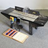 An electric router table,