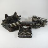 A 19th century American Oliver typewriter,
