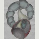 English school, 20th century, abstract, pencil and watercolour,