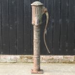 A Victorian cast iron water pump,